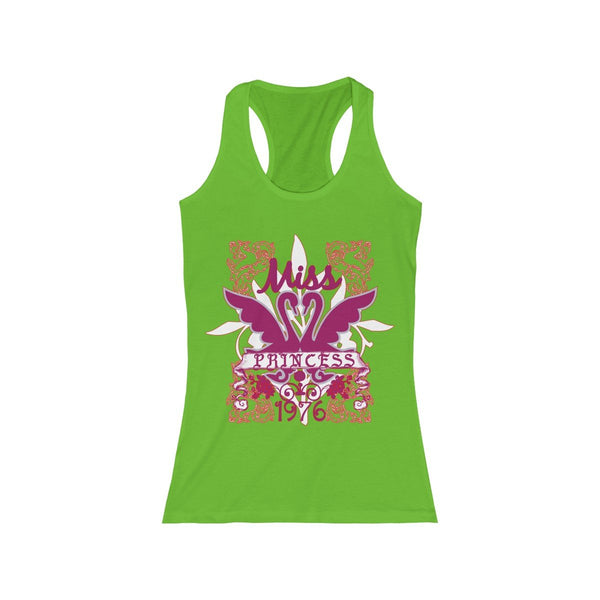 Miss Princess 1976 Women's Racerback Tank - Sportifiers.com