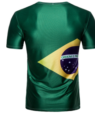 2022 Qatar World Cup Brazil Team Short Sleeve T-Shirt