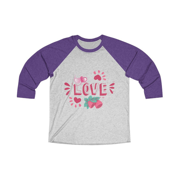 Love Design Women's Tri-Blend 3/4 Raglan Tee - Sportifiers.com