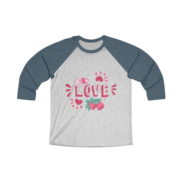 Love Design Women's Tri-Blend 3/4 Raglan Tee - Sportifiers.com