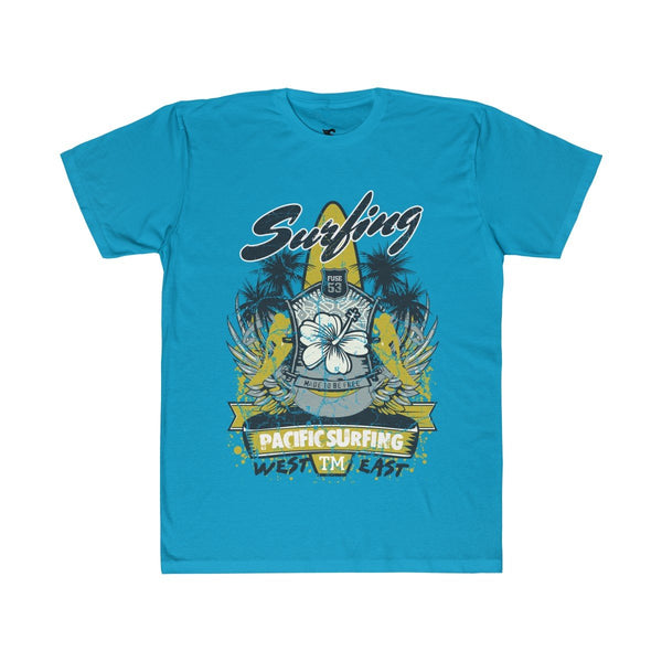 Pacific Surfing Design Fitted T-Shirt - Sportifiers.com