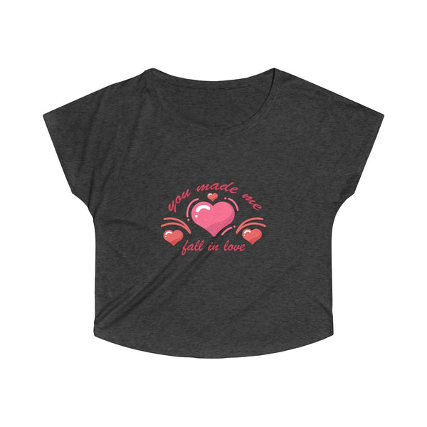 Fall in Love Design Women's Tri-Blend Dolman - Sportifiers.com