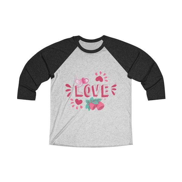 Love Design Women's Tri-Blend 3/4 Raglan Tee - Sportifiers.com