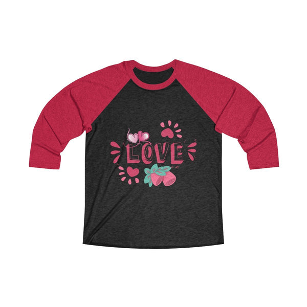 Love Design Women's Tri-Blend 3/4 Raglan Tee - Sportifiers.com